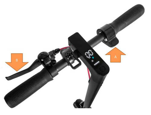 Chyba „E“ při spuštění koloběžky
