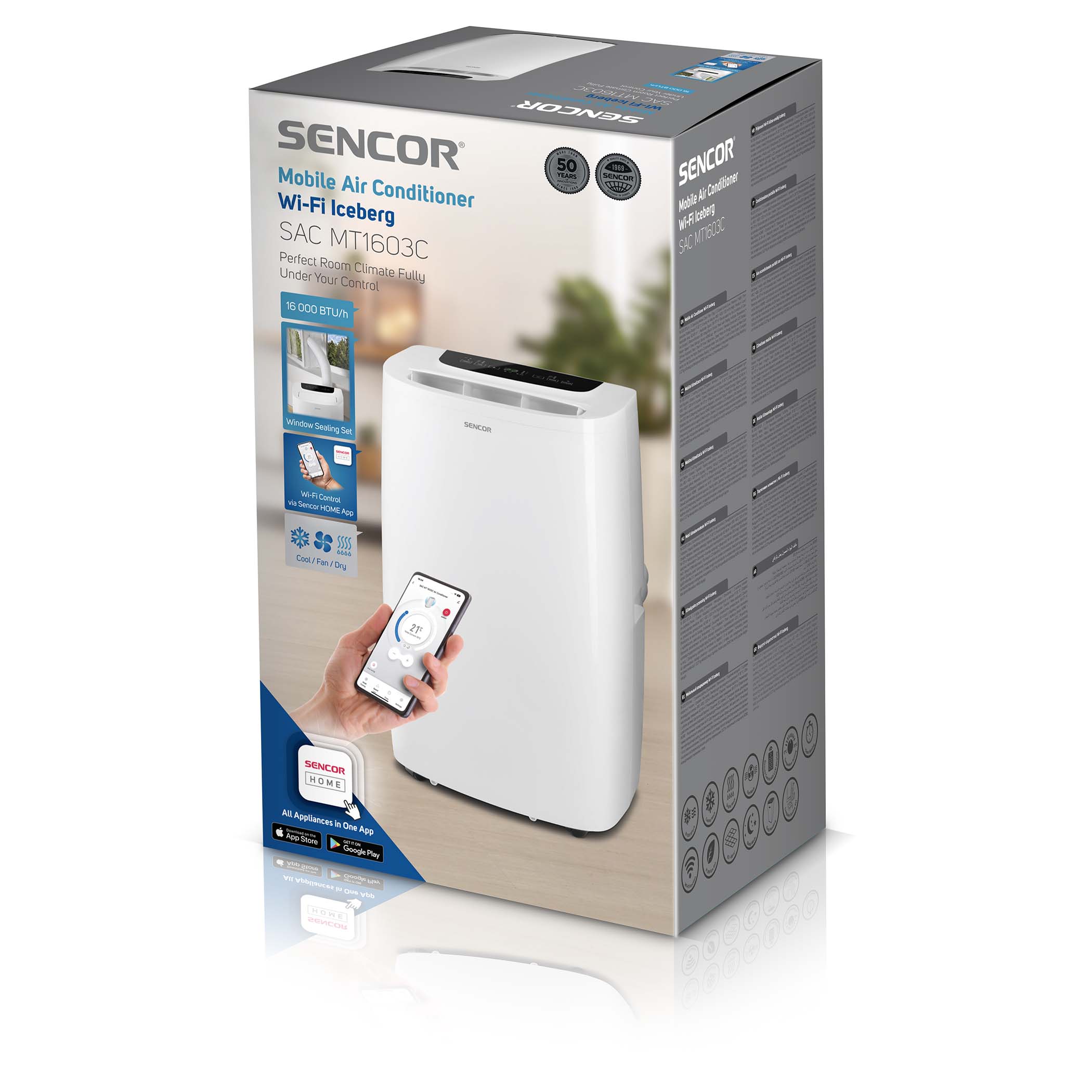 Mobilní klimatizace SAC MT1603C Wi-Fi Iceberg