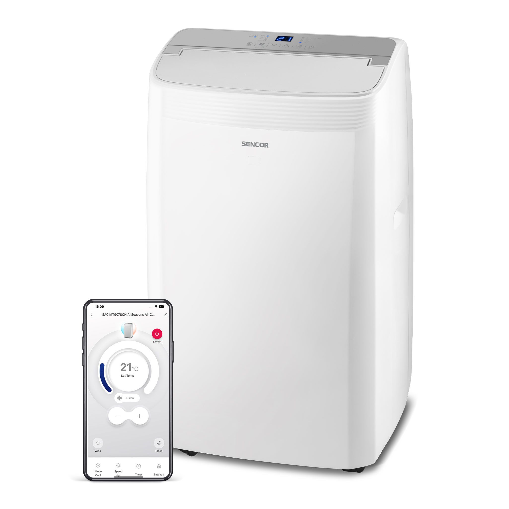 Sencor SAC MT9078CH Mobilní klimatizace Wi-Fi