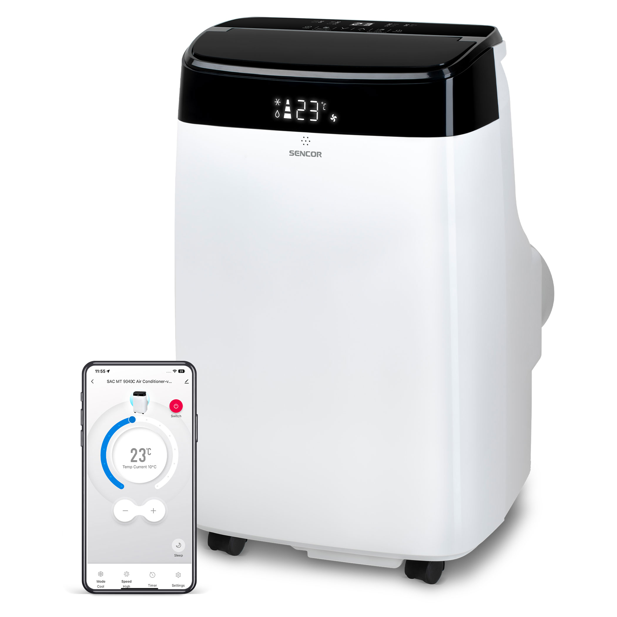 Sencor SAC MT9040C Mobilní klimatizace Wi-Fi StrongPack