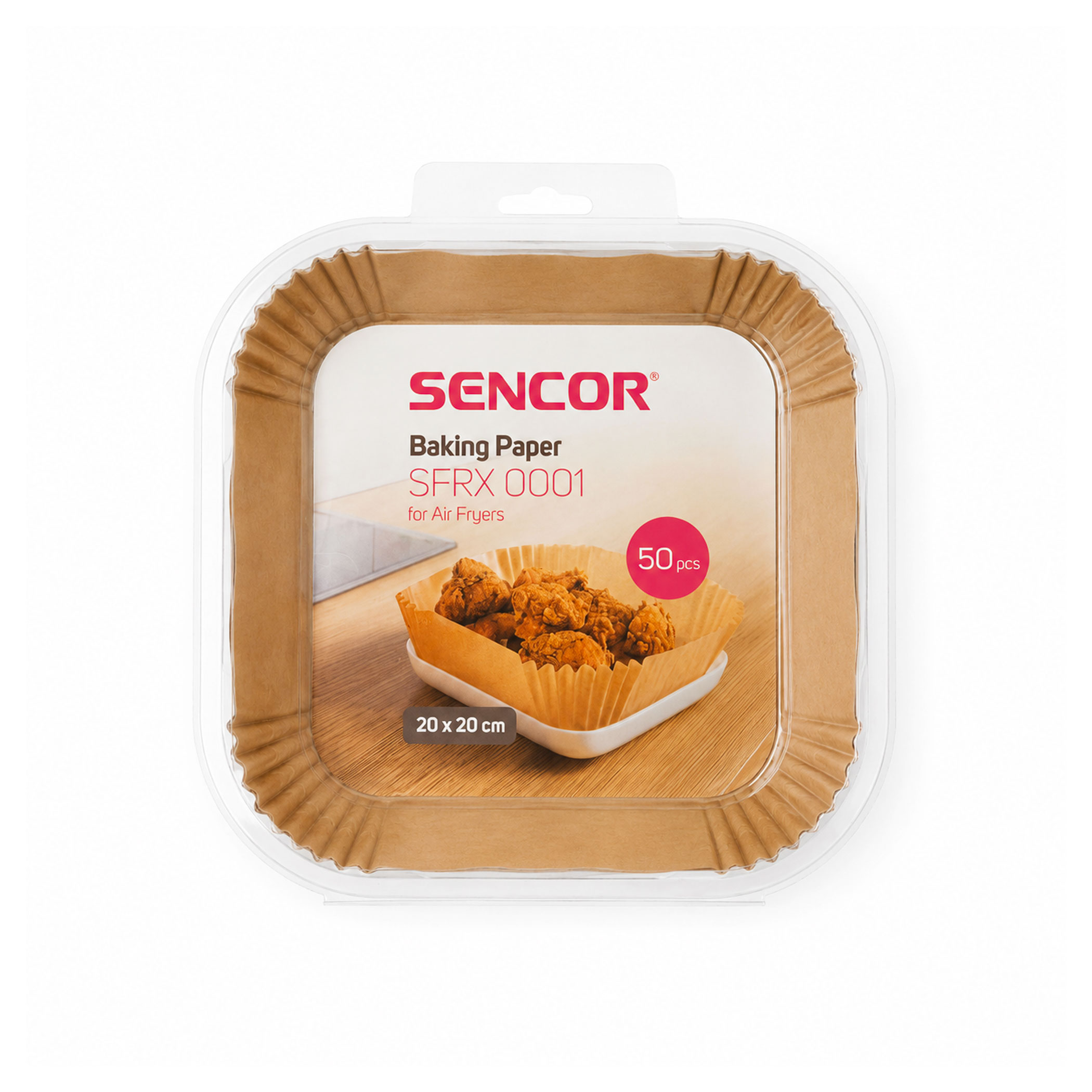 Sencor SFRX 0001 20x20 cm Pečicí papíry do horkovzdušné fritézy